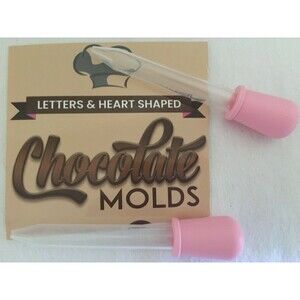 4 New Silicone Chocolate Mold Slab Square Letter Numbers Heart Party Supplies